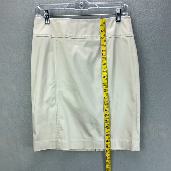 Talbots Pencil Skirt Womens 4P Khaki Lined Back Zip - Picture 6 of 12